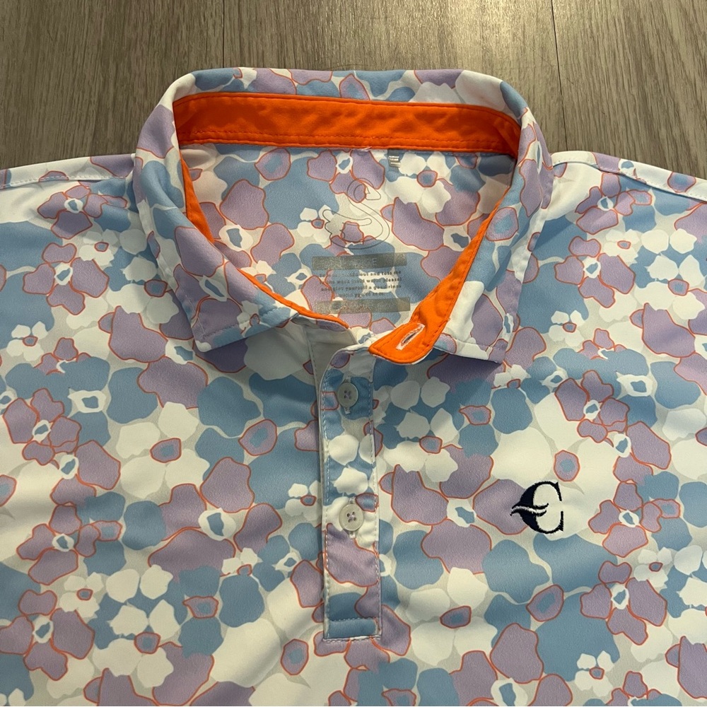 Swannies, Floral Patterned Men's Golf Shirt
